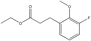 ethyl 3-(3-fluoro-2-methoxyphenyl)propanoate Struktur