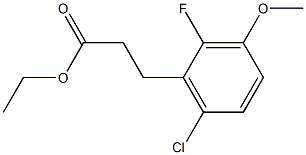 ethyl 3-(6-chloro-2-fluoro-3-methoxyphenyl)propanoate Structure