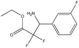 ethyl 3-amino-2,2-difluoro-3-(3-fluorophenyl)propanoate|