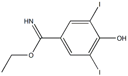 ethyl 4-hydroxy-3,5-diiodobenzoimidate Structure