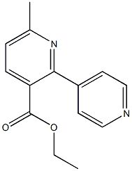 ethyl 6-methyl-2,4'-bipyridine-3-carboxylate 化学構造式
