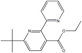 ethyl 6-tert-butyl-2,2'-bipyridine-3-carboxylate,,结构式