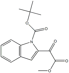 tert-butyl 2-(2-methoxy-2-oxoacetyl)-1H-indole-1-carboxylate Structure