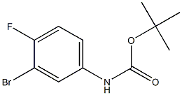 tert-butyl 3-bromo-4-fluorophenylcarbamate Structure