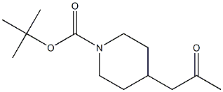 tert-butyl 4-(2-oxopropyl)piperidine-1-carboxylate 结构式