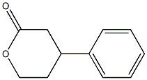 tetrahydro-4-phenylpyran-2-one Struktur