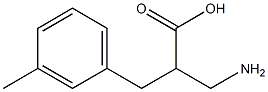 3-amino-2-(3-methylbenzyl)propanoic acid Struktur