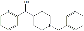 1-苄基-4-哌啶基-2-吡啶基甲醇, , 结构式