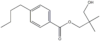 2,2-Dimethyl-1,3-propanediol mono(4-n-butylbenzoate) Structure