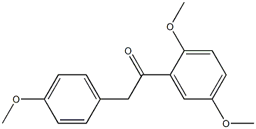 1-(2,5-dimethoxyphenyl)-2-(4-methoxyphenyl)ethanone Structure