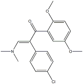 2-(4-chlorophenyl)-1-(2,5-dimethoxyphenyl)-3-(dimethylamino)prop-2-en-1-one|