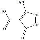 5-Amino-3-oxo-2,3-dihydro-1H-pyrazole-4-carboxylic acid 结构式