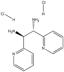 (S,S)-1,2-二(2-吡啶)-1,2-乙二胺二盐酸盐 结构式