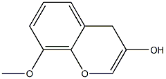 3-Hydroxy-8-methoxylbenzopyran Structure