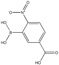 3-Borono-4-nitrobenzoic acid,,结构式