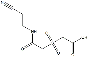 ({2-[(2-cyanoethyl)amino]-2-oxoethyl}sulfonyl)acetic acid 结构式