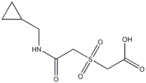 ({2-[(cyclopropylmethyl)amino]-2-oxoethyl}sulfonyl)acetic acid|