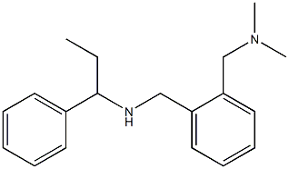 ({2-[(dimethylamino)methyl]phenyl}methyl)(1-phenylpropyl)amine 化学構造式