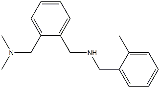 ({2-[(dimethylamino)methyl]phenyl}methyl)[(2-methylphenyl)methyl]amine Struktur