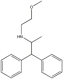 (1,1-diphenylpropan-2-yl)(2-methoxyethyl)amine,,结构式