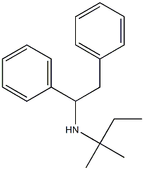 (1,2-diphenylethyl)(2-methylbutan-2-yl)amine 化学構造式