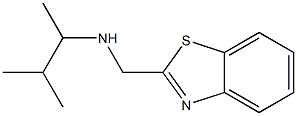 (1,3-benzothiazol-2-ylmethyl)(3-methylbutan-2-yl)amine,,结构式