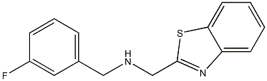 (1,3-benzothiazol-2-ylmethyl)[(3-fluorophenyl)methyl]amine Structure