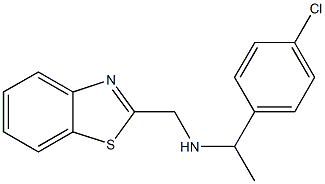 (1,3-benzothiazol-2-ylmethyl)[1-(4-chlorophenyl)ethyl]amine