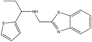 (1,3-benzothiazol-2-ylmethyl)[1-(thiophen-2-yl)propyl]amine,,结构式