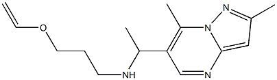  (1-{2,7-dimethylpyrazolo[1,5-a]pyrimidin-6-yl}ethyl)[3-(ethenyloxy)propyl]amine