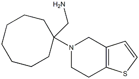 (1-{4H,5H,6H,7H-thieno[3,2-c]pyridin-5-yl}cyclooctyl)methanamine Struktur