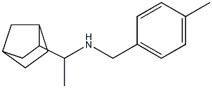 (1-{bicyclo[2.2.1]heptan-2-yl}ethyl)[(4-methylphenyl)methyl]amine Structure