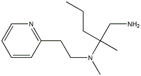 (1-amino-2-methylpentan-2-yl)(methyl)[2-(pyridin-2-yl)ethyl]amine Structure