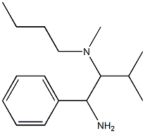 (1-amino-3-methyl-1-phenylbutan-2-yl)(butyl)methylamine Structure