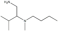 (1-amino-3-methylbutan-2-yl)(butyl)methylamine Structure