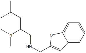 (1-benzofuran-2-ylmethyl)[2-(dimethylamino)-4-methylpentyl]amine,,结构式