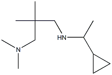 (1-cyclopropylethyl)({2-[(dimethylamino)methyl]-2-methylpropyl})amine,,结构式