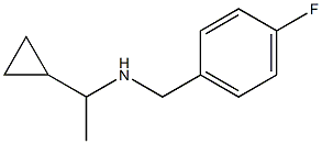 (1-cyclopropylethyl)[(4-fluorophenyl)methyl]amine,,结构式