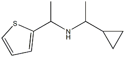 (1-cyclopropylethyl)[1-(thiophen-2-yl)ethyl]amine Struktur
