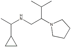 (1-cyclopropylethyl)[3-methyl-2-(pyrrolidin-1-yl)butyl]amine Structure