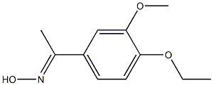 (1E)-1-(4-ethoxy-3-methoxyphenyl)ethanone oxime Structure