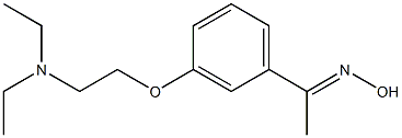 (1E)-1-{3-[2-(diethylamino)ethoxy]phenyl}ethanone oxime Struktur