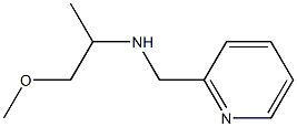 (1-methoxypropan-2-yl)(pyridin-2-ylmethyl)amine,,结构式