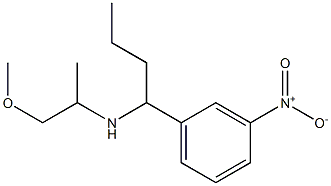 (1-methoxypropan-2-yl)[1-(3-nitrophenyl)butyl]amine Structure