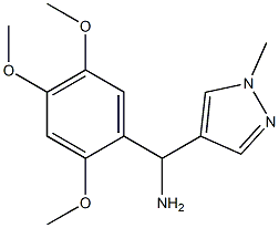 (1-methyl-1H-pyrazol-4-yl)(2,4,5-trimethoxyphenyl)methanamine Structure