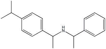 (1-phenylethyl)({1-[4-(propan-2-yl)phenyl]ethyl})amine 结构式