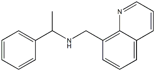 (1-phenylethyl)(quinolin-8-ylmethyl)amine,,结构式