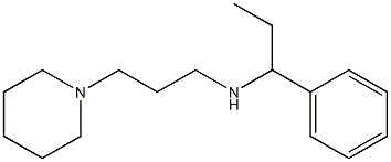 (1-phenylpropyl)[3-(piperidin-1-yl)propyl]amine 结构式