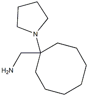 (1-pyrrolidin-1-ylcyclooctyl)methylamine 结构式