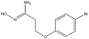(1Z)-3-(4-bromophenoxy)-N'-hydroxypropanimidamide Structure